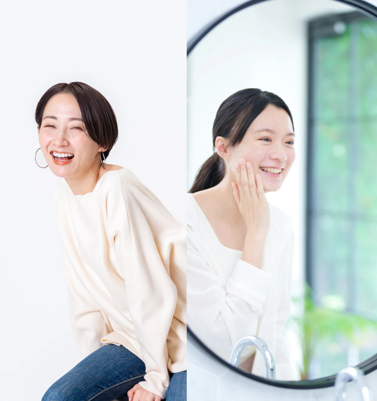 内側と外側からのダブルアプローチ。圧倒的な白さと持続力を叶える。